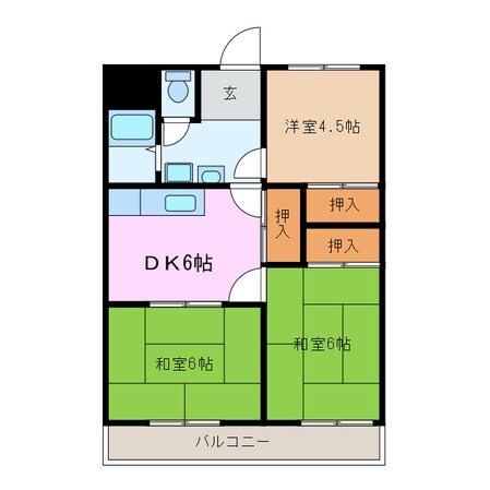 エムテック名張１番館の物件間取画像